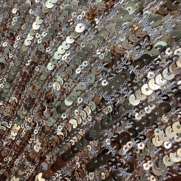 Area Stars Sequin Halter Top in Gold, Size XL - Picture 8 of 8